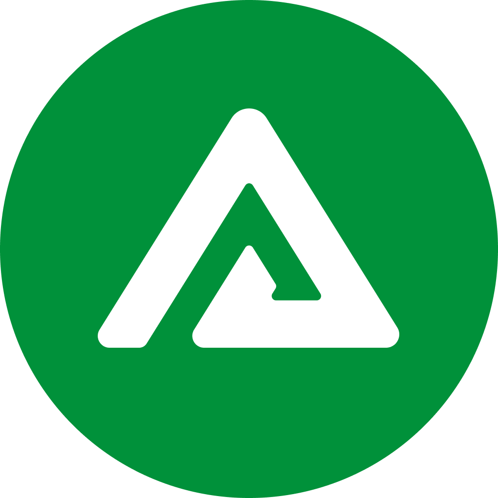Circle icon, brand background