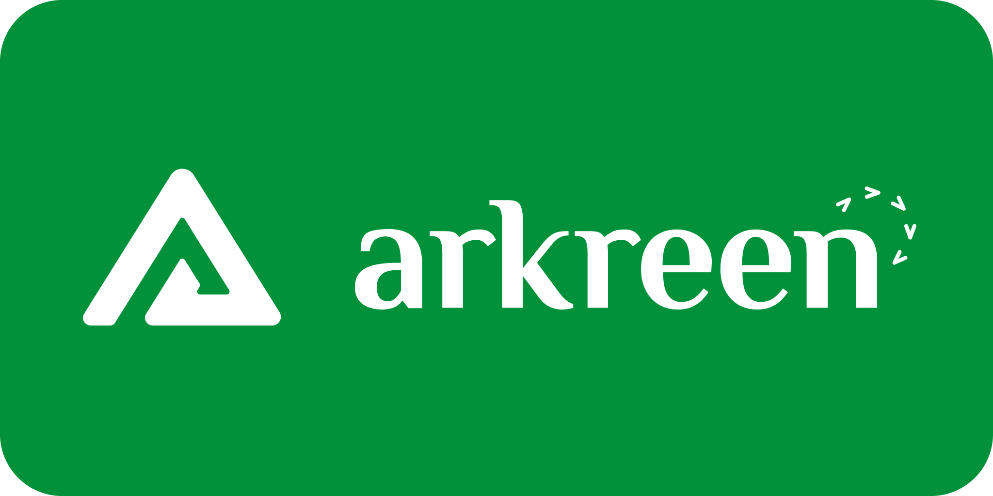 Rectangle icon with wordmark, brand background